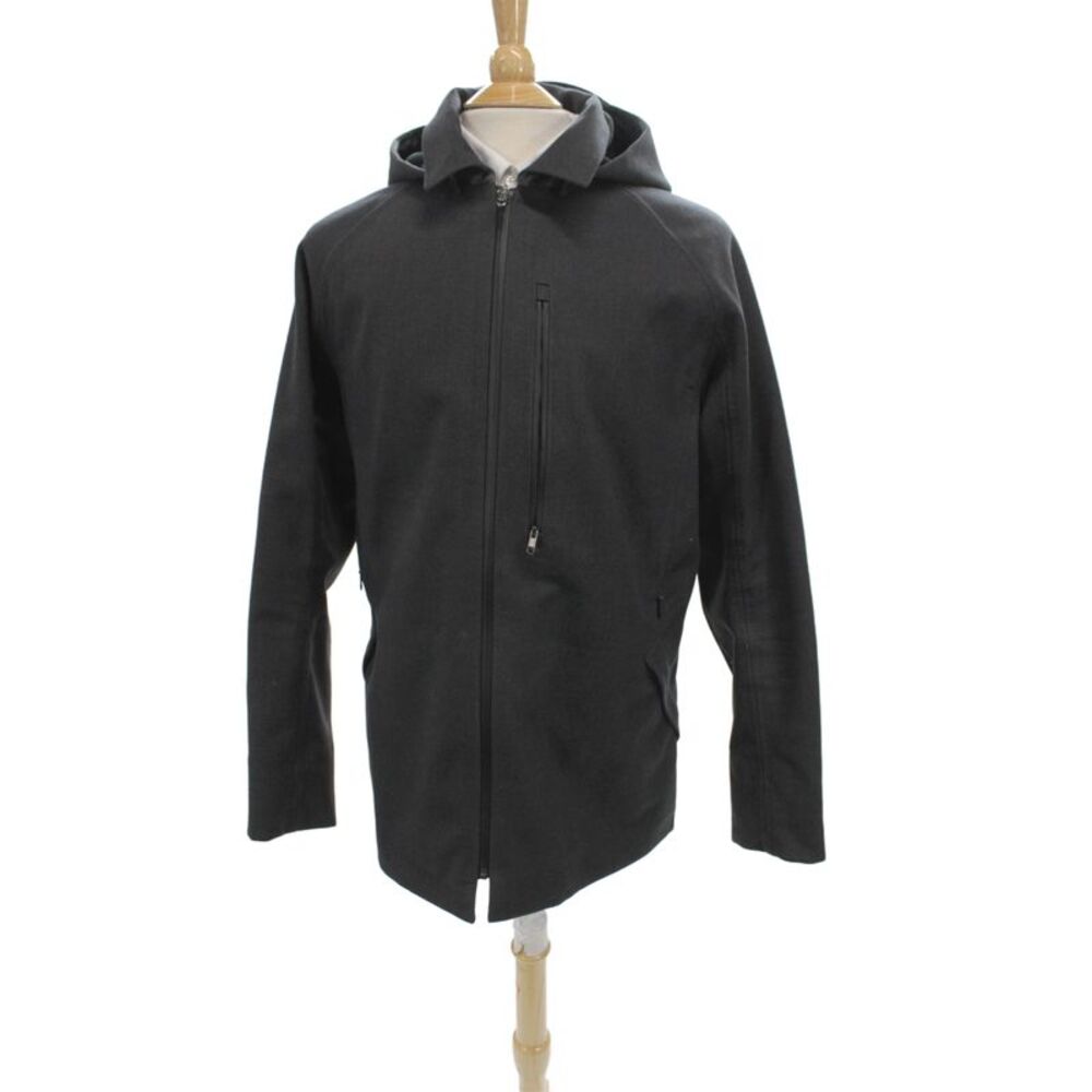 Lululemon Mens Basic Jacket Gray Polyester Zip Athleisure Long Sleeve Size L